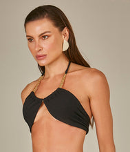 Laden Sie das Bild in den Galerie-Viewer, Image 02: Empress Top Top Biquini Bardot Textura Pique Preto
