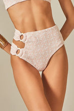 Laden Sie das Bild in den Galerie-Viewer, Gallery: Empress Bottom Bottom Hoop Sloane Pink Tweed Texture
