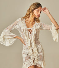 Laden Sie das Bild in den Galerie-Viewer, Gallery: Empress Kaftans / Cover Ups Isabel Dress Off White Lace

