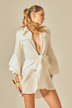 Laden Sie das Bild in den Galerie-Viewer, Image 02: Empress Shirtdress Offwhite Camisa Claire
