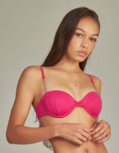 Laden Sie das Bild in den Galerie-Viewer, Top Bikini Agatha Fuchsia Pink
